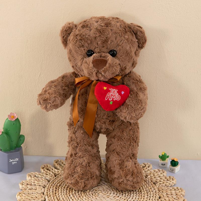 Bear Sweater Plush Toy Heart Meet Stuffed Animal Hug Birthday Decoration Gift