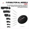 PU Leather Slot Non-slip Coaster Mat Emblem Car Cup Holder Pad for Toyota TRD GR Aygo Corolla Avensis Vios Yaris Mark-X Mirai Yaris