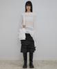 Peulleeoeob Faye Frill Midi Skirt (Fl-246_Black)