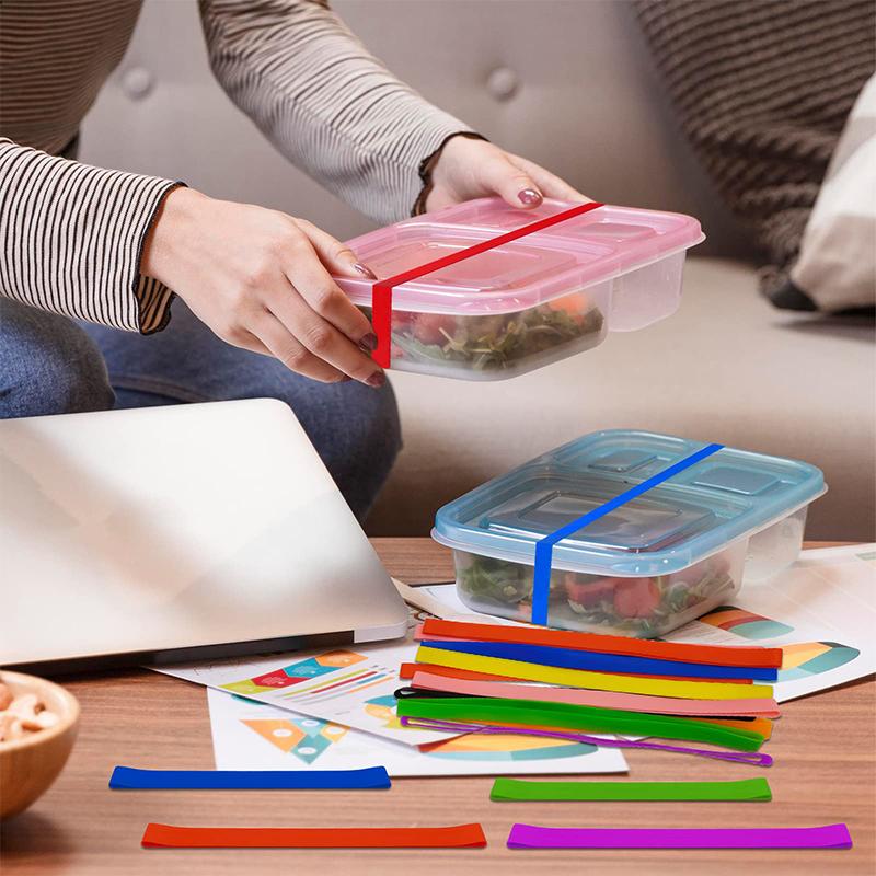 1/11pc Silicone Rubber Bands Multifunctional Stretchable Colorful Beach Chair Towel Bands Elastic Rubber Outdoor Gear Gifts Pack