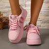 Women's Sneakers 2025 Spring and Autum New Niche Fashion Design Thick-Soled Bread Shoes Students Versatile Casual Sneakers
