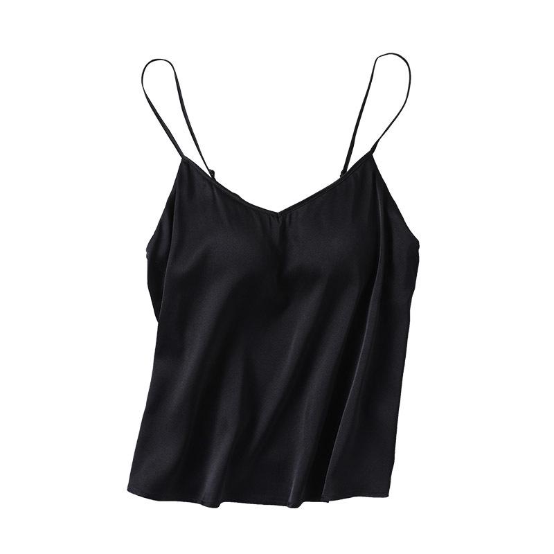 Premium Mulberry Silk Camisole: Lustrous, Comfortable, Breathable, No Bra Needed