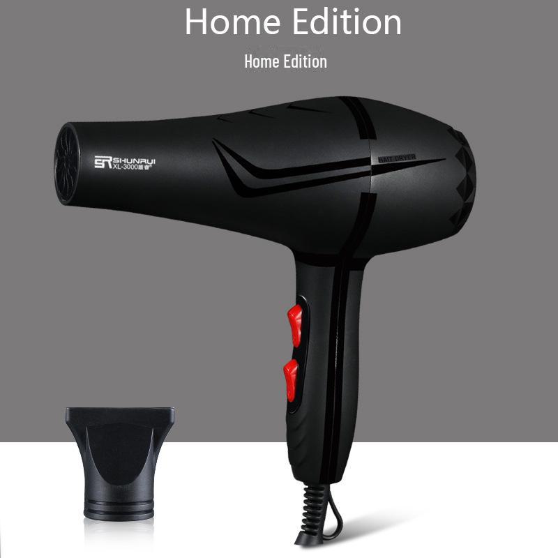 

Бытовой парикмахерский фен: Холодный/горячий ветер, отрицательные ионы, бережно относится к волосам Black [Includes Wind Nozzle]