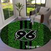 Hannover 96 Custom Name Round Area Rug,Carpet Rug for Living Room Bedroom Sofa Playroom Decor,Non-slip Floor Mat