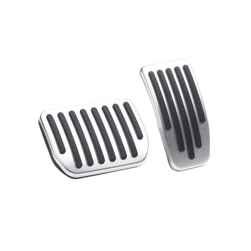 For Tesla Model 3 Model Y Aluminum Alloy Anti-Slip Foot Pedals Set Brake Gas Accelerator Rest Pedal Black Car Accessories