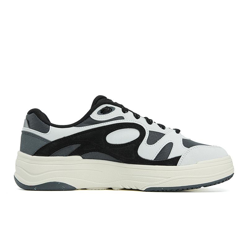 FILA MILANO Abrasion Resistant Lightweight Breathable Low top Skateboard Shoes Men's Fusion Gray/Black F12M623210FTA