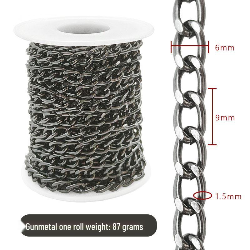 Cross-Border DIY Handmade Necklace: Semi-Finished Metal and Aluminum Chain Jewelry Accessories