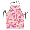 Western Theme Apron With Pink Boots Horses Cactus And Flowers Pattern For Cooking Baking Or Crafting Activities