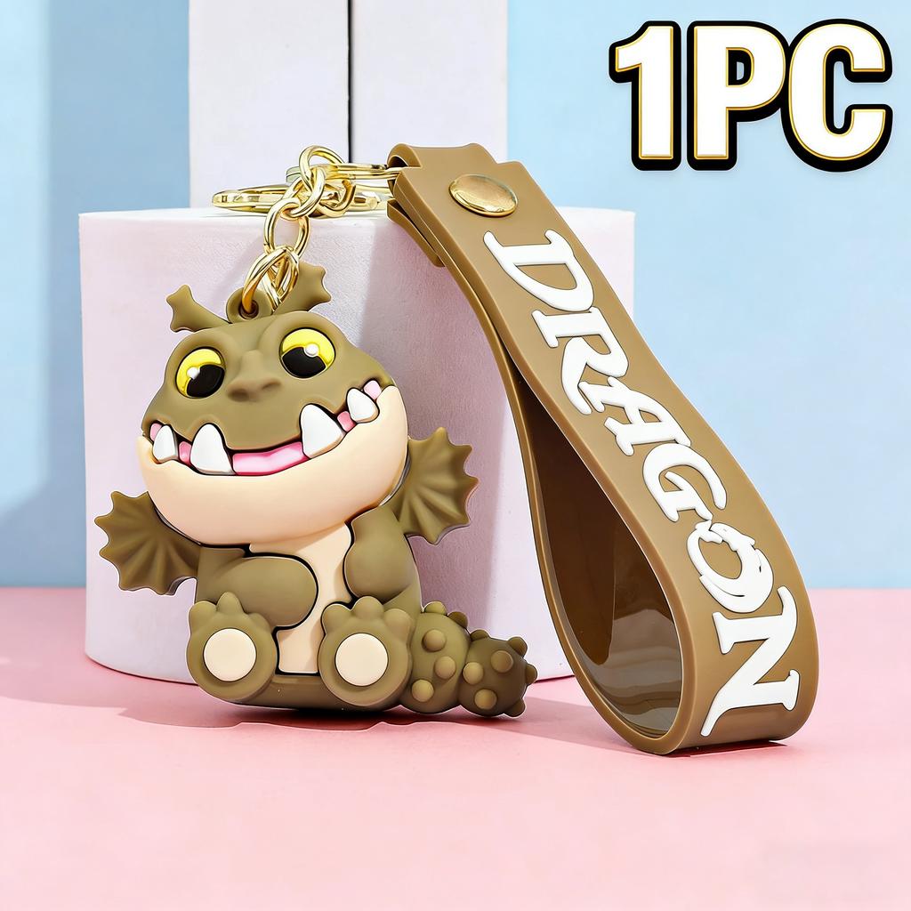New How to Train Dragon Toothless Keychain Night Fury PVC Figurine Zinc Alloy Key Ring Backpack Charm Pendant Decor Accessory