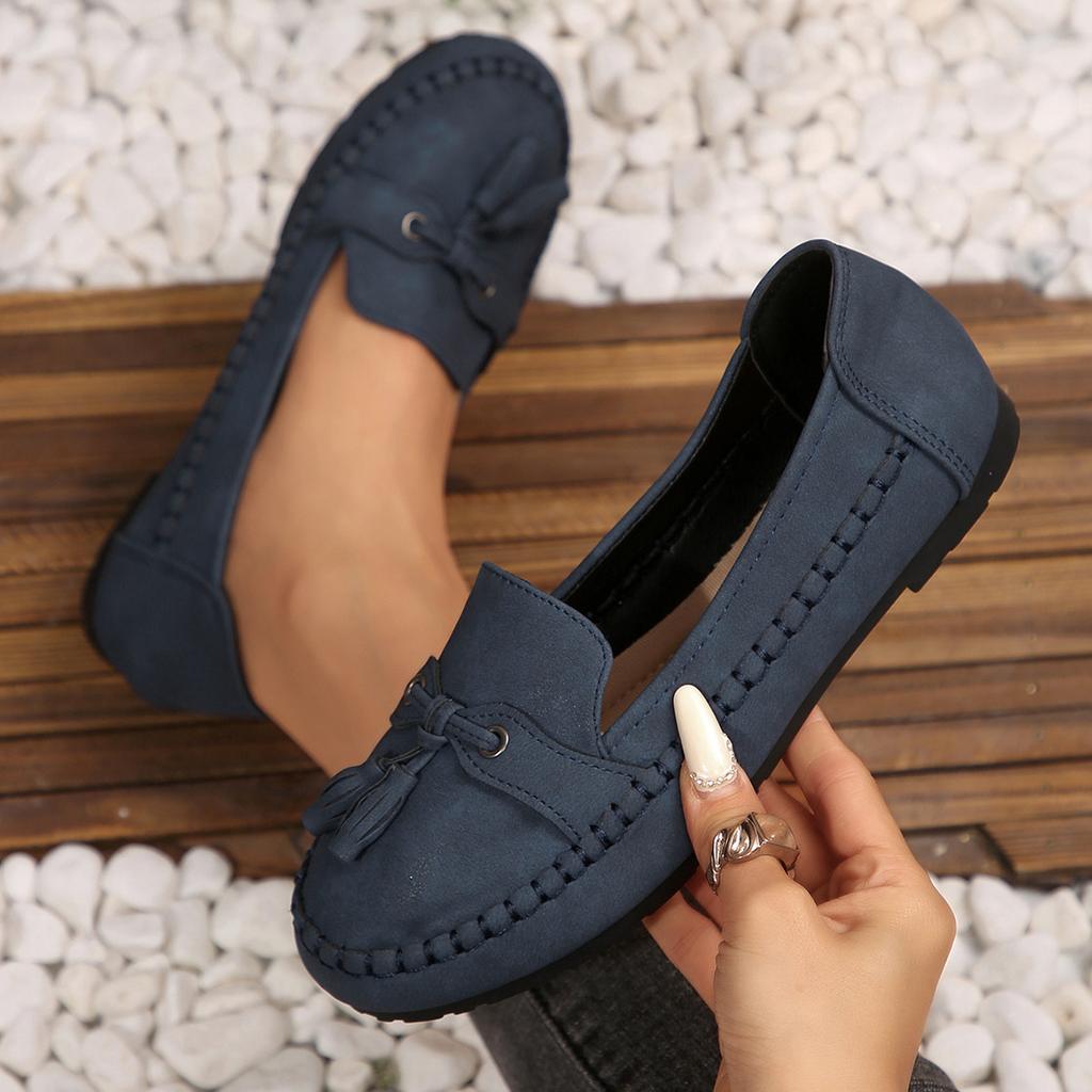 Plus Size Shoes for Women 36-43 Autumn Spring Fashion Women Slip On Platform Flats Comfortable Non-slip Flats Zapatos De Mujer