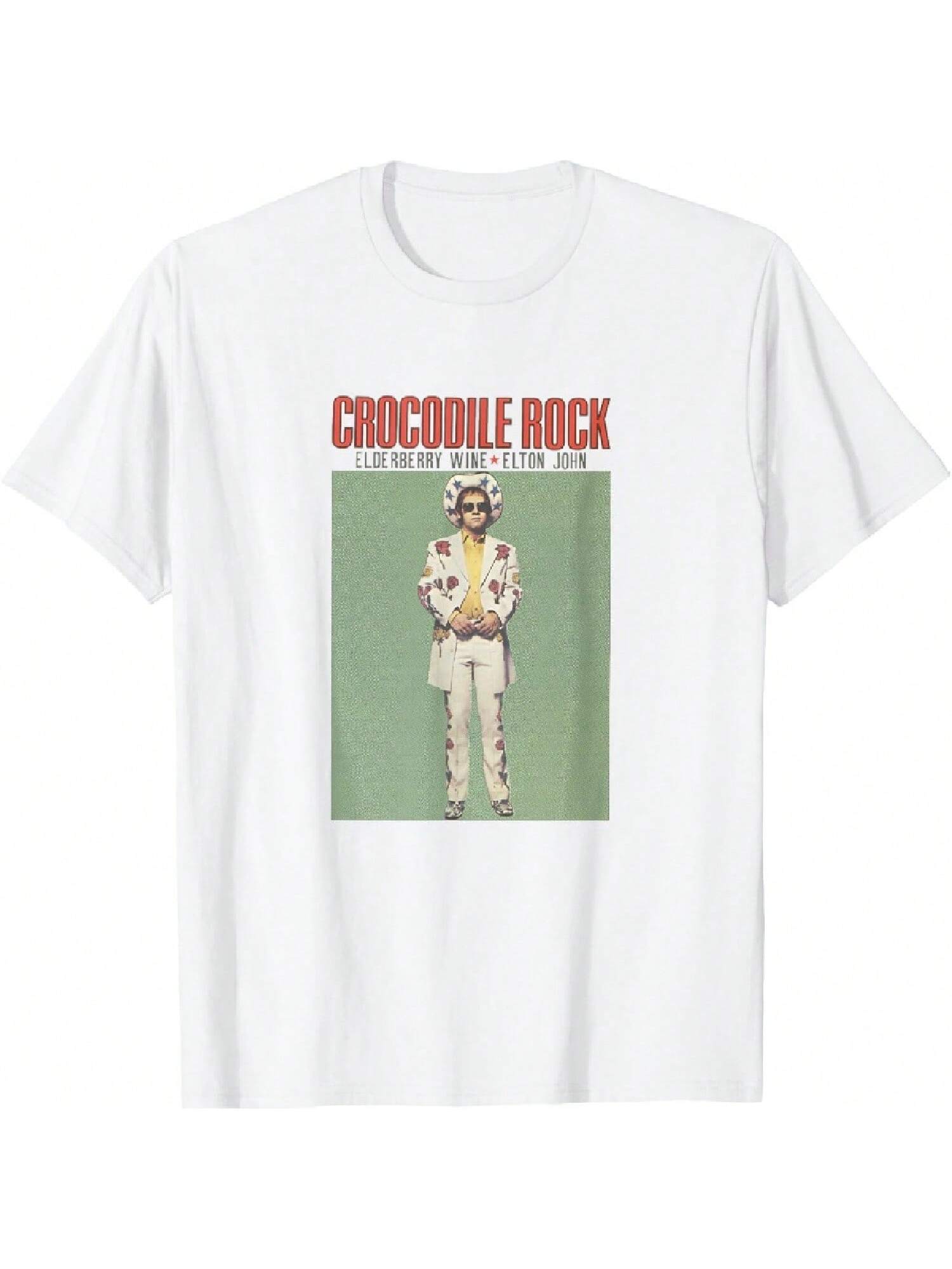 Elton John Official Crocodile Rock T-Shirt S