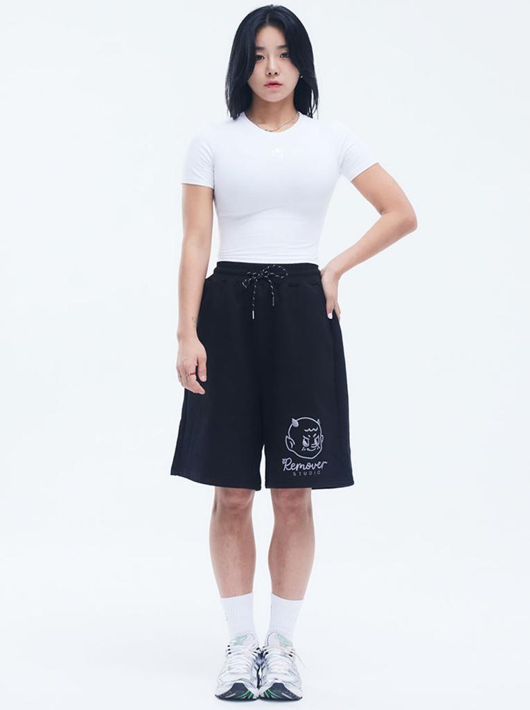 REMOVERSTUDIO Women'S Devil Crop Sleeve [White]