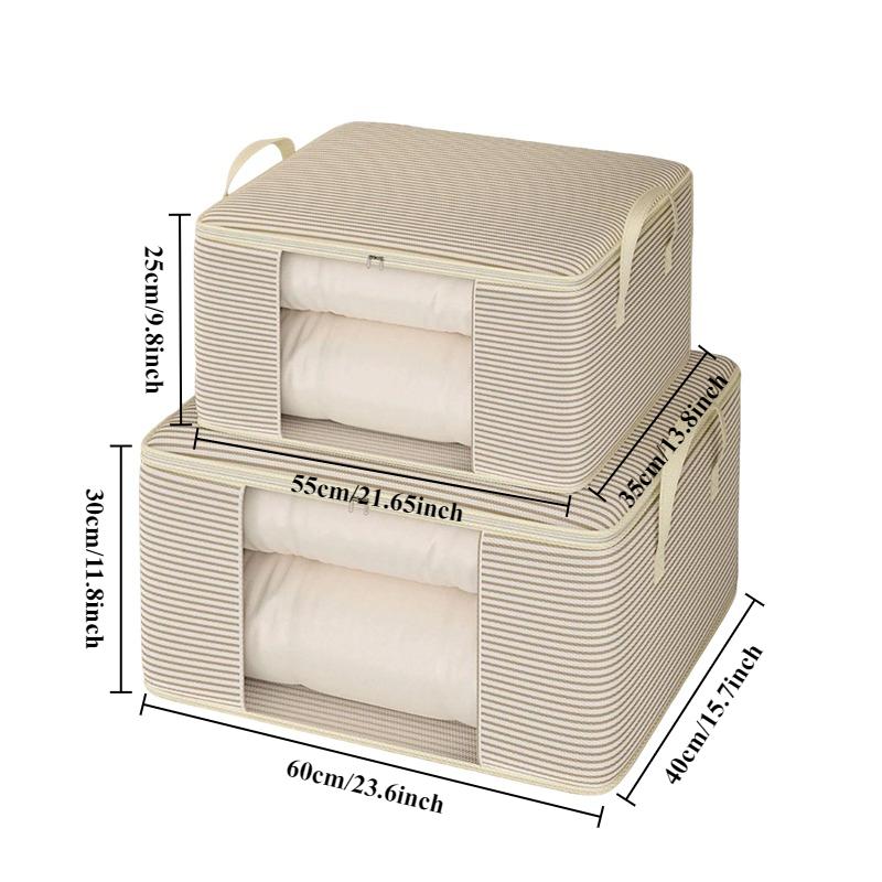 Faltbarer Griff Aufbewahrungstasche mit Fenster Wasserdicht Feuchtigkeitsbeständig Kleidung Steppdecke Organisationstasche Heimorganisator Organizador Ropa