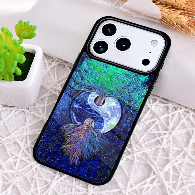 Tree of Life Yin Yang Shockproof Phone Case for iPhone 17 Air 16e 15 11 12 14 13 Pro Max Cover Coque