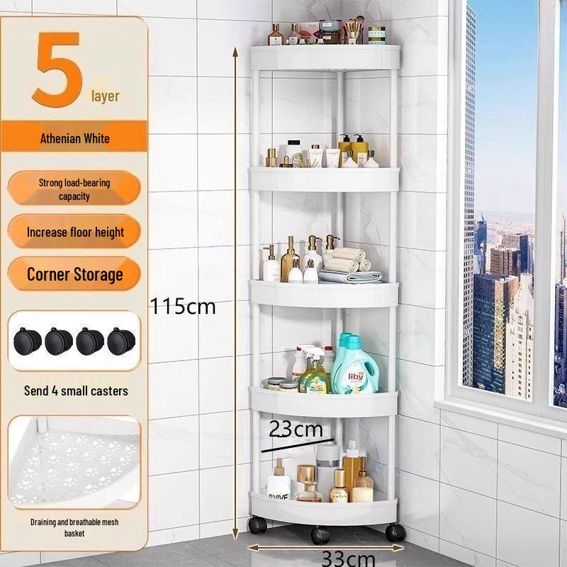 Corner Bathroom Multi-Layer Storage Shelf