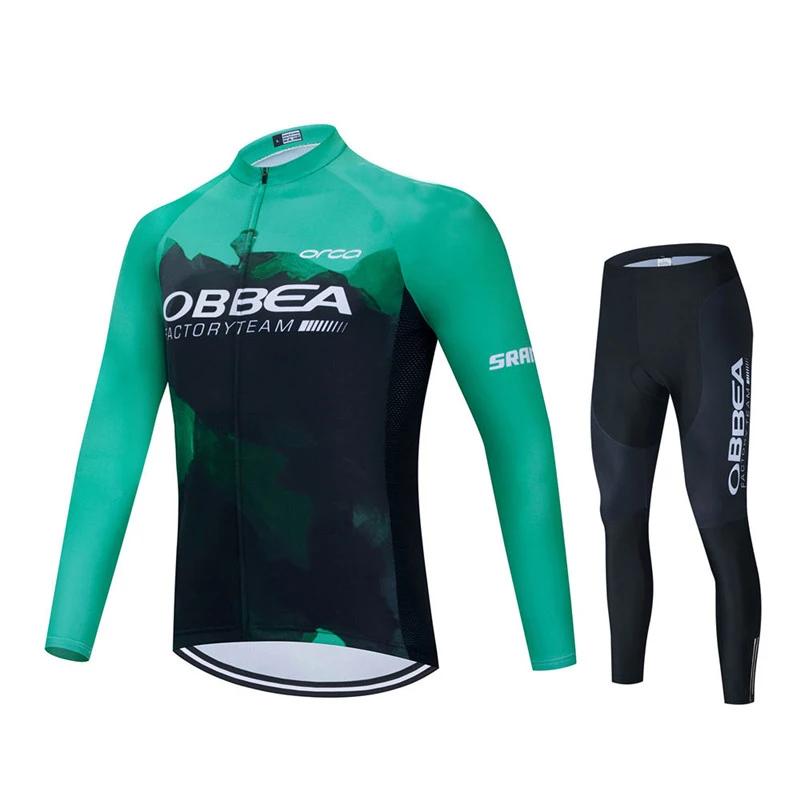 Hiru Pro Team Autumn Bib Pants Ropa Ciclismo Clothing Bike Uniform Men Bicycle Clothes Mailllot 2026  Long Sleeved Breathable Cycling Suit Set