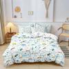 Cute Cartoon Boys Bedding Set Car Track Pattern Duvet Cover Set Children Bed Cover Comforter Cover Full King Pillow Case