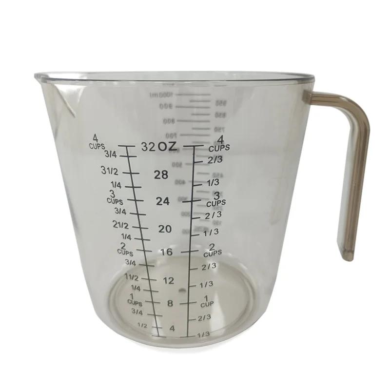 150/300/600/1000ml Measuring Cup with Scale Handle Plastic Tip Mouth Jug Cup Transparent Pour Spout Mixing Cup Measuring Tool