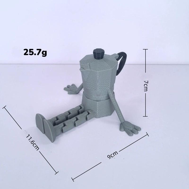 Articulated Coffee Figures Cute Coffee Cup Coffee Bean Desk Decor Fidget Toys For Coffee Lovers Home Office Ornaments