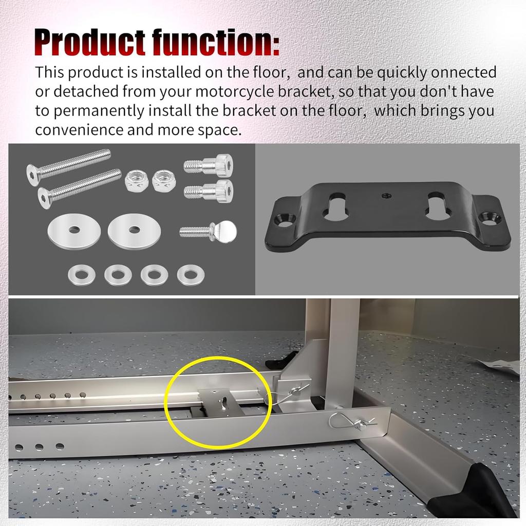 XJJ Trailer-Stop Adapter Kit Compatible with Pit-Stop Condor TK-3000 Can quickly connect or disassemble your motorcycle bracket.