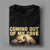 Coming Out of My Cave the Jesus Resurrection Easter TShirt Male Streetwear TShirts Summer ONeck Hipster Tees Plus Size Tops