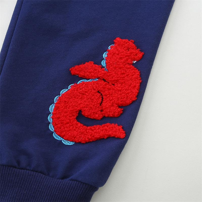 Jumping Meters 2-7T Dragon Boys Sweatpants Animals Girls Pants Full Length Children's Clothes Drawstring Kids Trousers