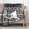 Soccer Theme Printed Blanket - Perfect for Couch, Bed, Travel & Outdoor Use | Machine Washable, Cozy & Durable.