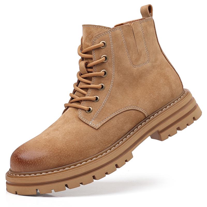 2024 Autumn Men's High-Top Casual Leather Retro Desert Boots - British Style