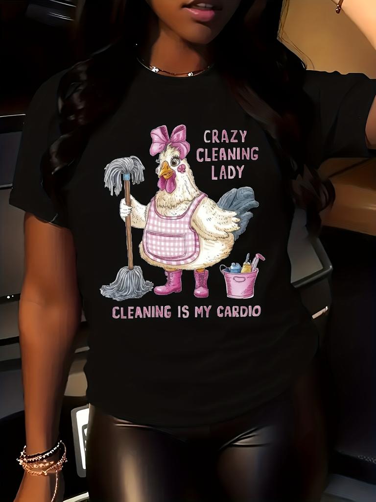 Women's Top - Everyday Casual Shirt - Sizes S-4XL - Machine Washable Fabric, Allseason Apparel, Playful Design European Size