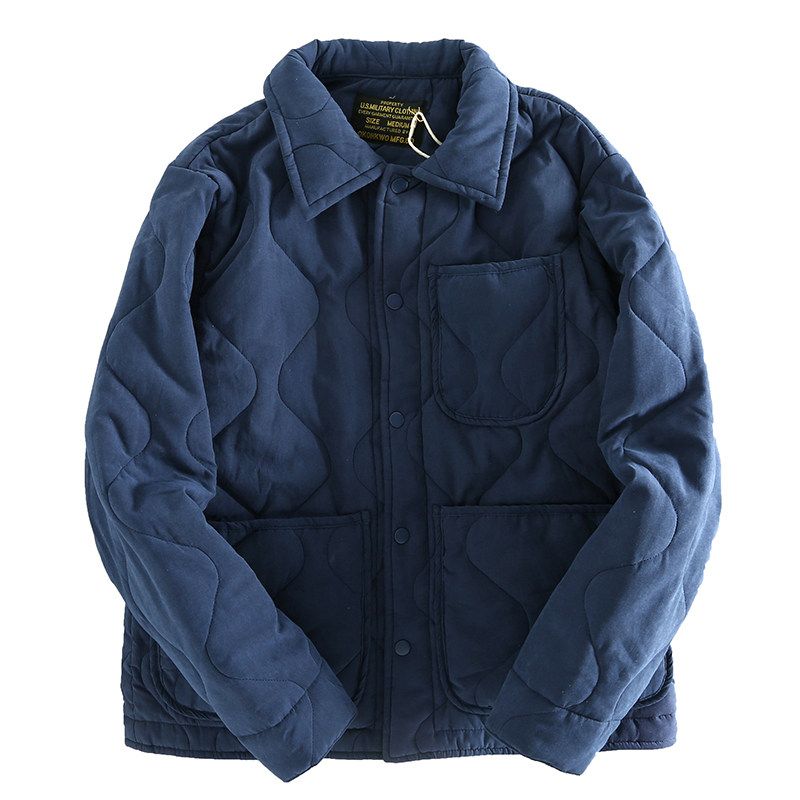 Touch Comfortable ~ Island Lapel Winter Export Thickened Men Workwear Cotton Coat Outwear Retro Warm-Keeping Cotton Clothing Tide