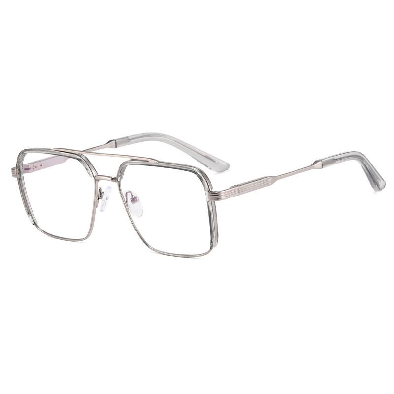 Trending Blue Lightweight Blocking Men s Eyeglasses Gaming TR90 Double Bridge Anti-Blue Lightweight Presbyopia Glasses Readers Eyeglasses Original lens 0