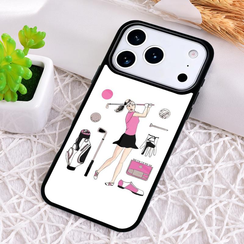 Love Golf Phone Case for iPhone 17 Air 16 15 11 12 14 13 Pro Max Shockproof Cover