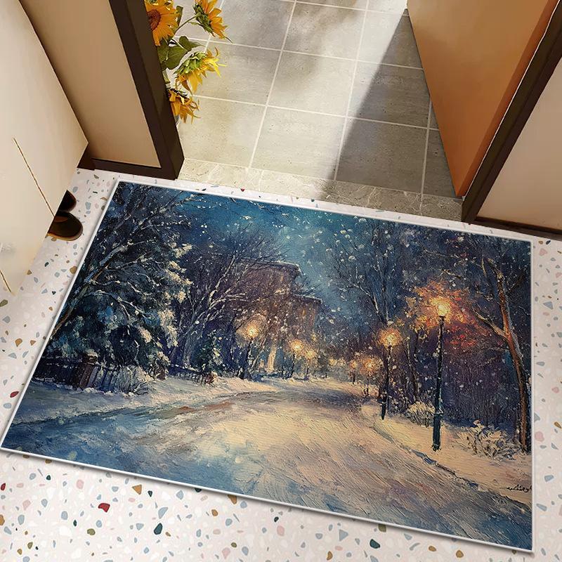 

Придверный коврик, Коврик для входной двери, Ковер для прихожей спальни, Домашний, Устойчивый к пятнам, Отрезной, Водопоглощающий коврик для входной двери 40 * 60cm diatom mud