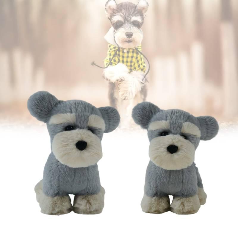 Plush Toys Schnauzer Cute Cartoon Girl Children Birthday Holiday Gift Dolls