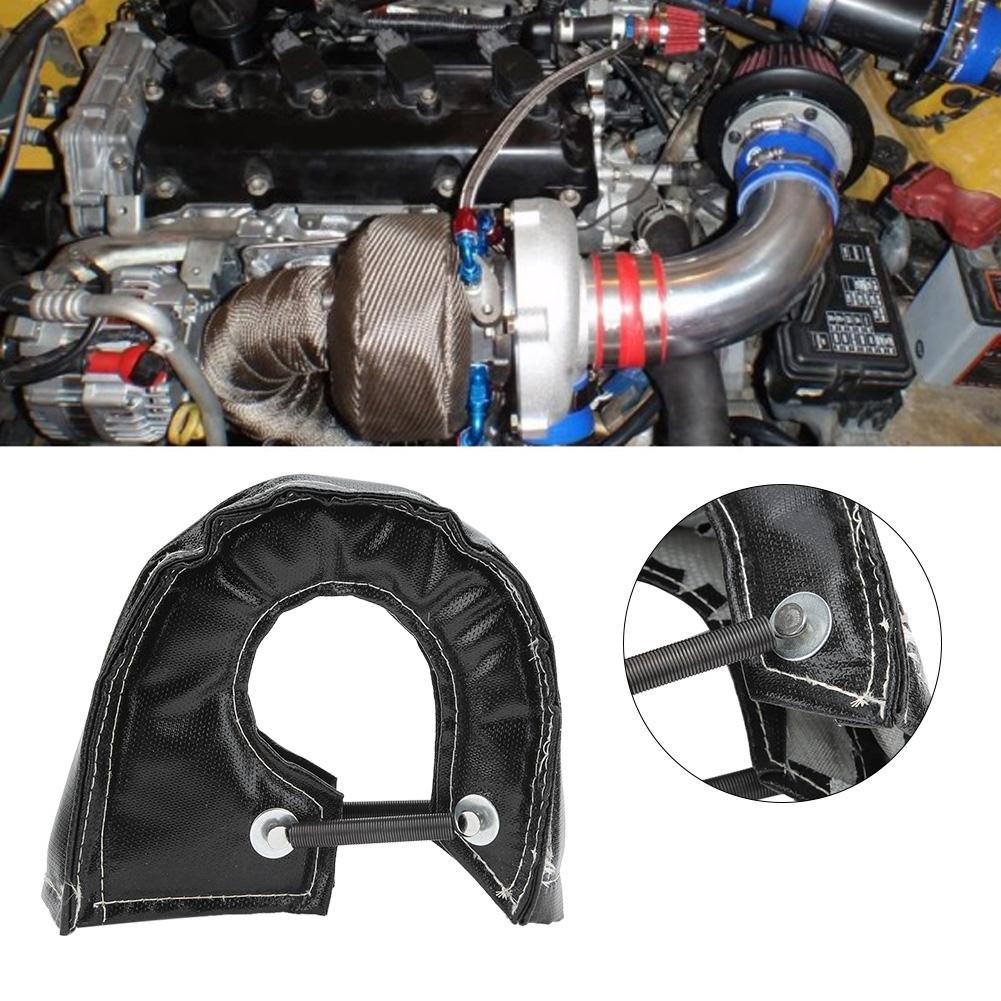Turbo Blanket Thermal Heat Shield Barrier Cover for T3 T25 T28 GT25 GT35 Turbocharger Black