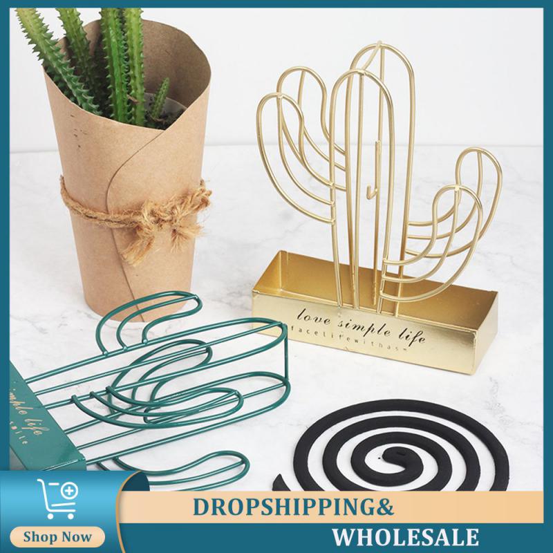 

Mosquito Repellent Incense Hearth Hanging Combustion Enlarge Base Gold Iron Household Collectible Incense Burner Rack Durable
