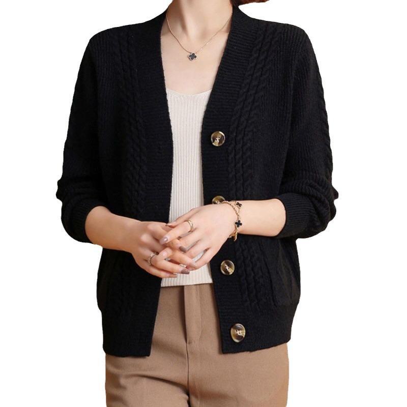 Retro stílusú, laza kötésű kardigán nőknek