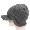 Unisex Winter Hat Plush Fur Lined Warm Earflap Cap Stylish Soft Beanie Hat Outdoor Thick Ski Sports Knitted Hat