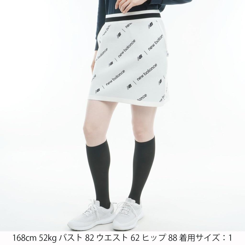 Golf Skirt 1 [New Balance] (Stretch/Monogram Logo) / Women's / 012-4234511 030_White [M]