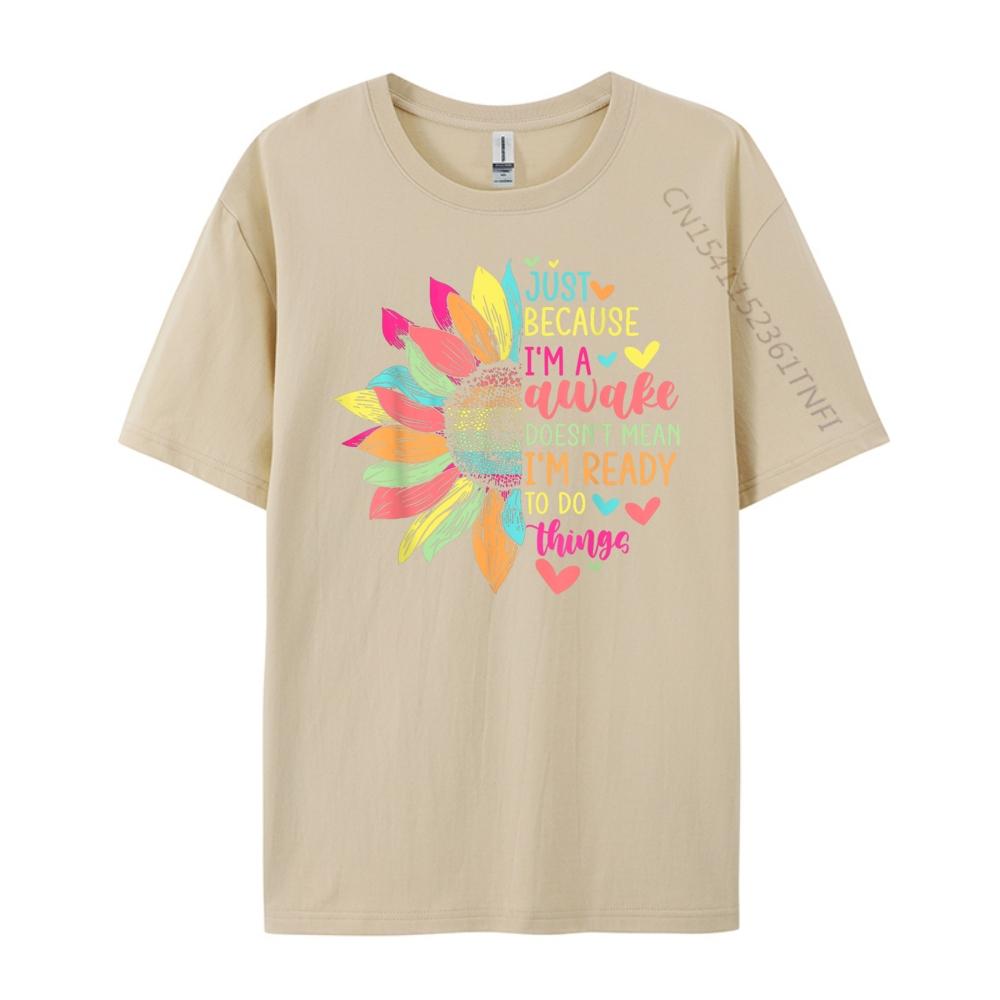 Nur weil ich wach bin Lustig für Tweens Teens Retro Groovy Grafikshirts Band T-Shirts