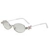 Fashion Metal Women'S Sunglasses, Trendy Versatile Sunglasses, Uv Protection Sunglasses