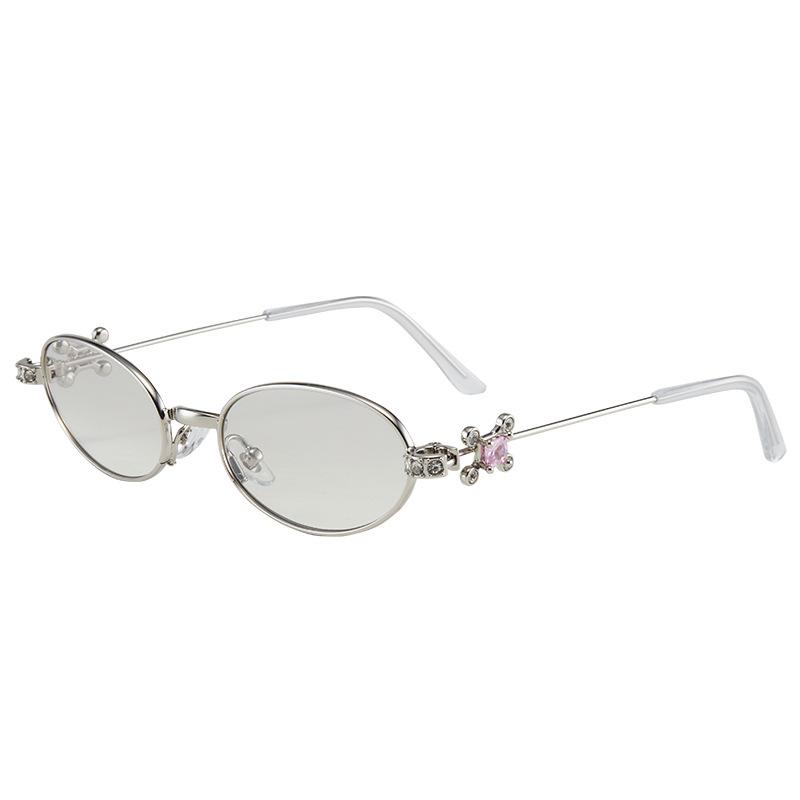 Fashion Metal Women'S Sunglasses, Trendy Versatile Sunglasses, Uv Protection Sunglasses