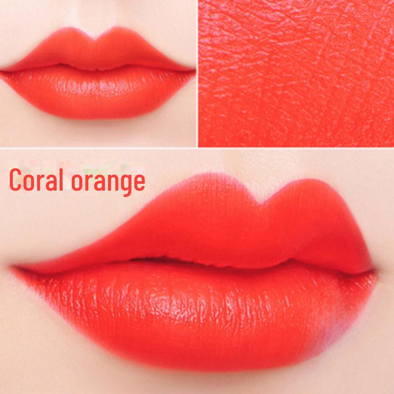 Lan Yi Snowflake Marble Soft Lipstick - Retro Aunt Color, Bean Paste, Tomato Shades, Whitening, All-Match.