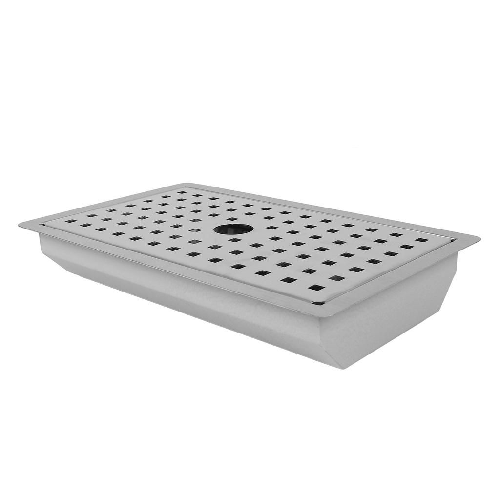 Kitchen Sink with Water Drainage Tray Stainless Steel Small Bar Sink Workstation Basin for Countertop Apartment