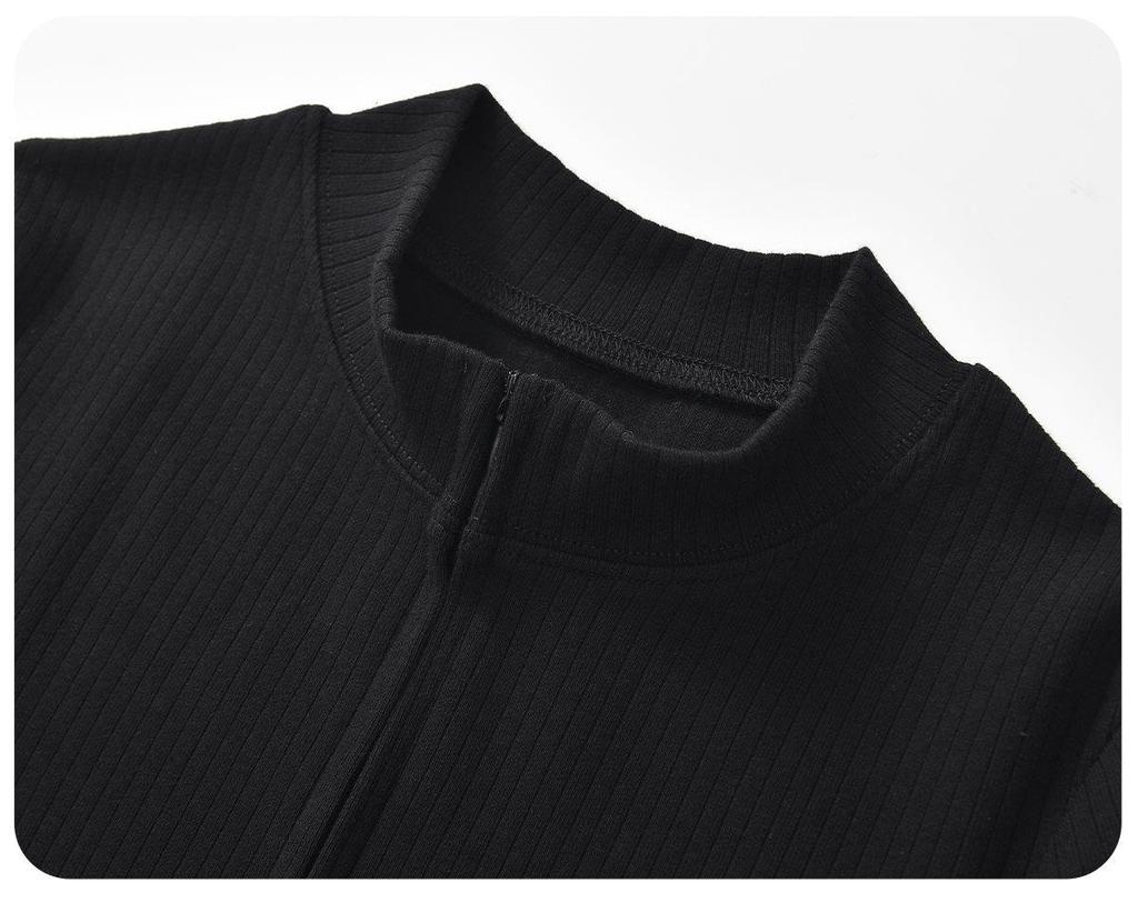 Women's Black Bodycon Inner Dress - Sexy Spring, Summer, Autumn Overcoat Base 2025