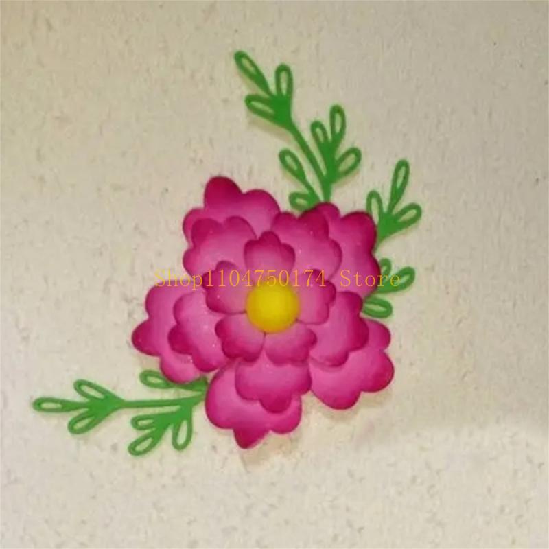 Flower Metal Cutting Dies Scrapbooking Stencil Die Cuts Card Embossing DIY Photo Album Template Mold Decoration Craft top sale