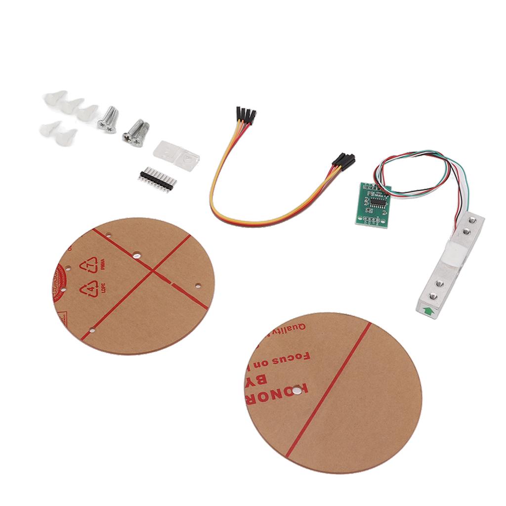 Digital vektcelle vektsensor HX711 AD-modulsett Høy nøyaktighet 5 kg 3,3 V?5V Veiesensor