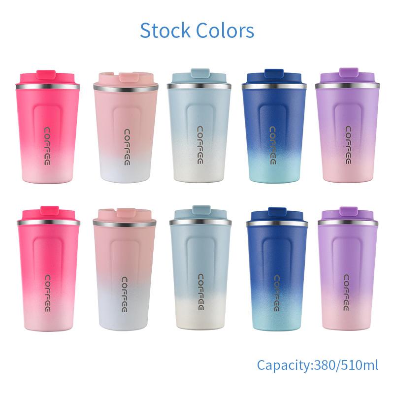 The Second Generation Coffee Cup Pro304 Stainless Steel Vacuum Two-Color Spray Thermos Cup Car Accompanying Cup