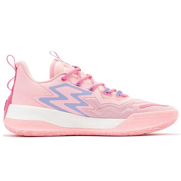 Scarpe da Basket 361 Big3 3.0 Pro Bougainvillea Antiscivolo Resistenti all'Abrasione Basse da Uomo Rosa 672311102F-3