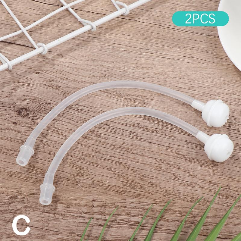 2Pcs Replacable Children Bottle Straws Liquid Silicone Feeding Sippy Drink Cup Accessories For Baby Children Bottle